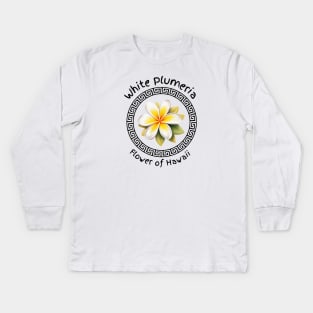 Plumeria Kids Long Sleeve T-Shirt